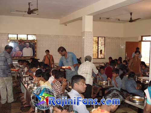 Superstar Rajinikanth 57th Birthday Celebration at Bangalore Blind School (2006)