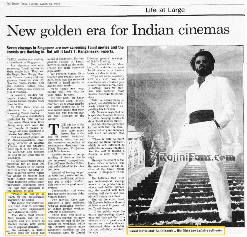 Superstar Singapore Chronicles – Capturing Rajini’s presence in Singapore’s media landscape