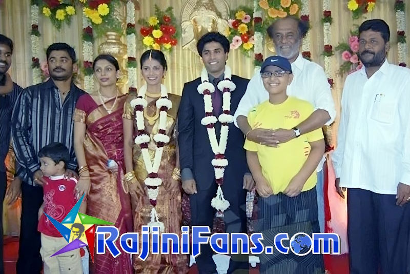 Rajinikanth at Dance Master Nagendra Prasad wedding reception 2007