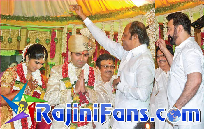 Rajinikanth at Prabhu daughter wedding 2009