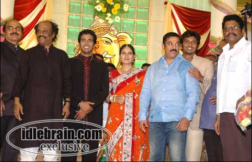 Rajinikanth at RB Choudry son Ramesh wedding reception 2006