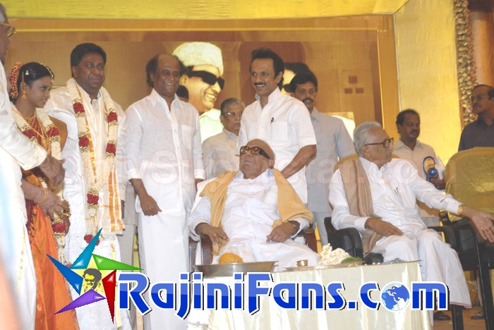 Rajinikanth at RM Veerapan son wedding 2010