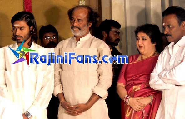 Rajinikanth attends Selva Sonia wedding 2006
