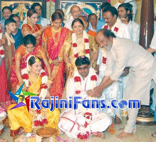 Superstar Rajinikanth at Selva Sonia wedding function