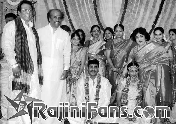 Rajinikanth at Shreya Reddy wedding 2008