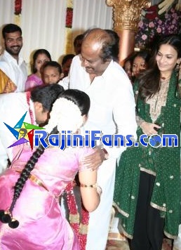 Rajinikanth at Suriya Jyothika wedding reception 2006