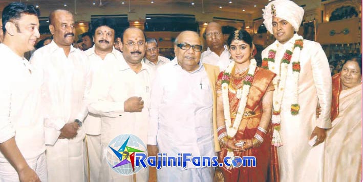 Rajinikanth at Vikram Prabhu wedding reception 2007