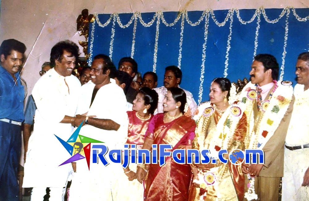 Rajinikanth at Goundamani daughter wedding reception 1997