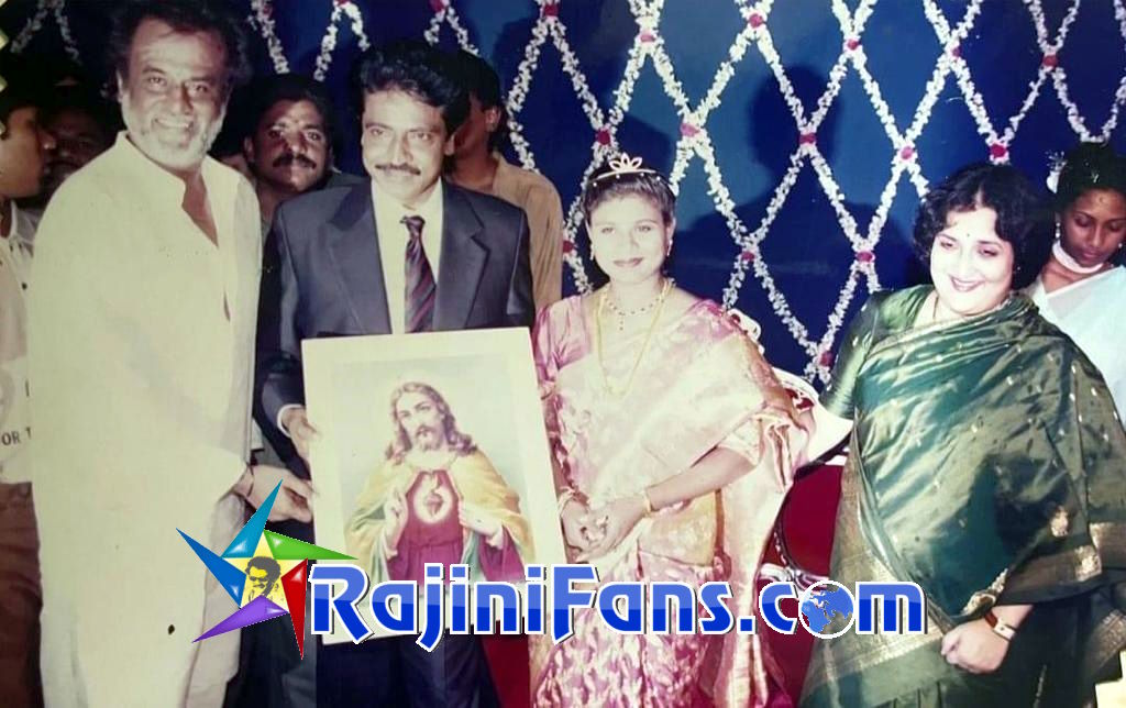 Rajinikanth at Livingston wedding reception 1997