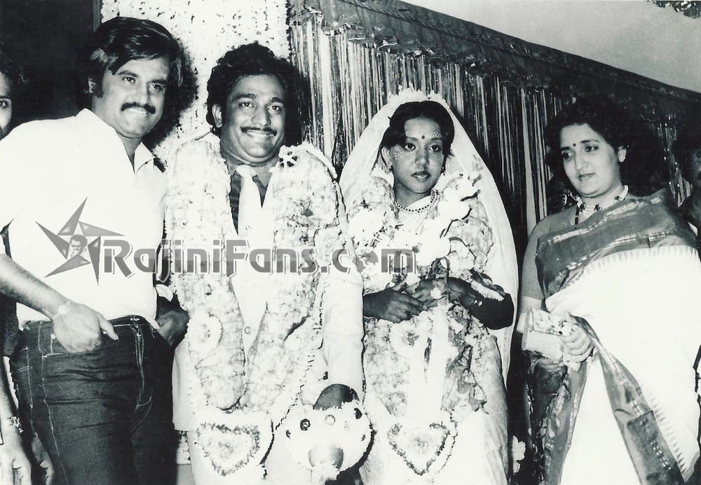 Rajinikanth at actor Rajesh wedding 1983