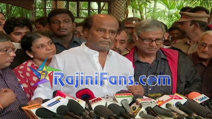 Rajinikanth at Cho Ramaswamy condolence