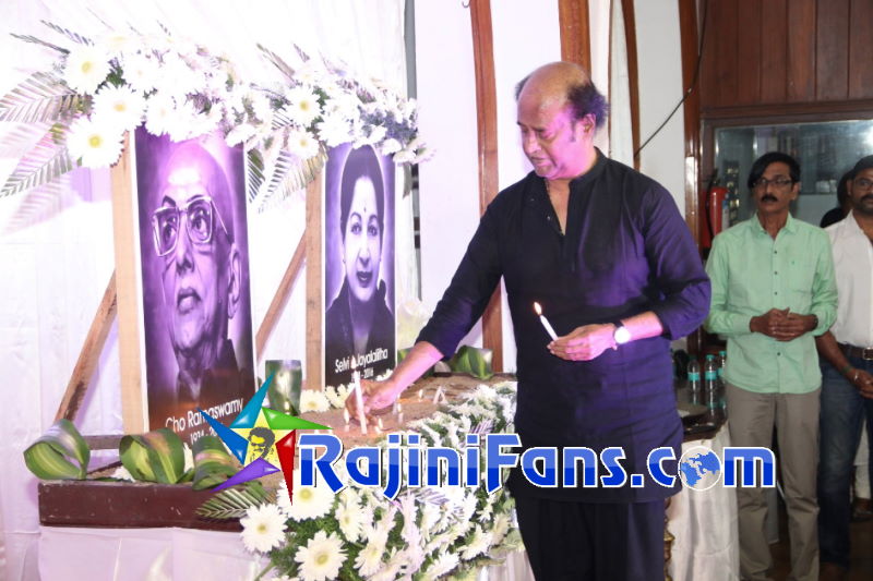 Superstar Rajinikanth pays tribute to Cho Ramaswamy