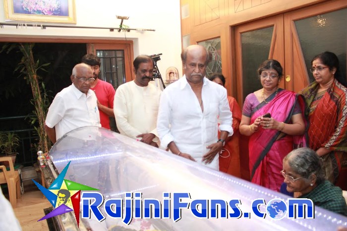 Rajinikanth at K. Balachander condolence meet