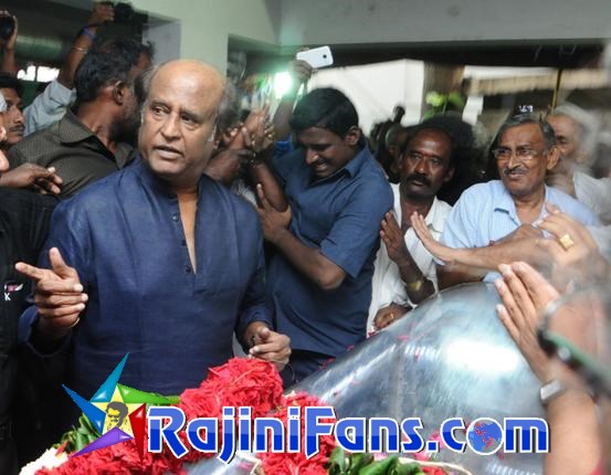 Superstar Rajinikanth at KB condolence