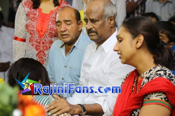 Rajinikanth at Manjula condolence meet