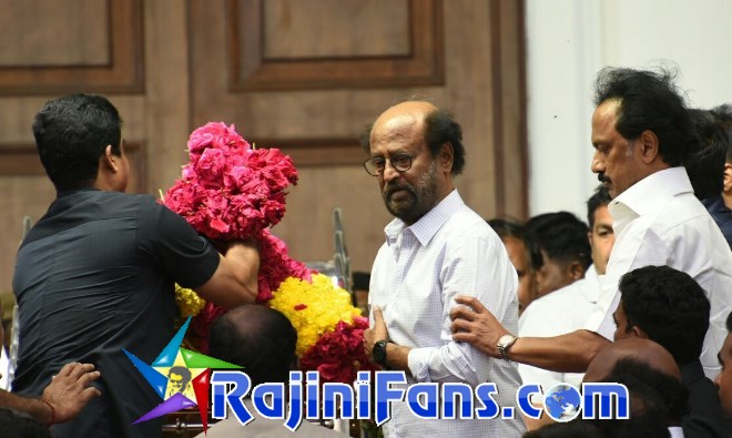 Rajinikanth pays last respects to Kalaignar M. Karunanidhi