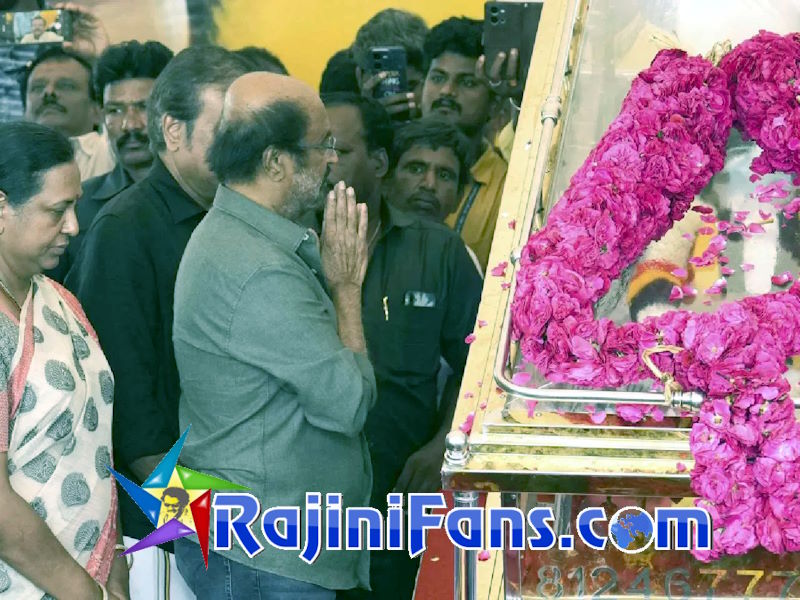 Rajinikanth at Captain Vijayakanth condolence meet