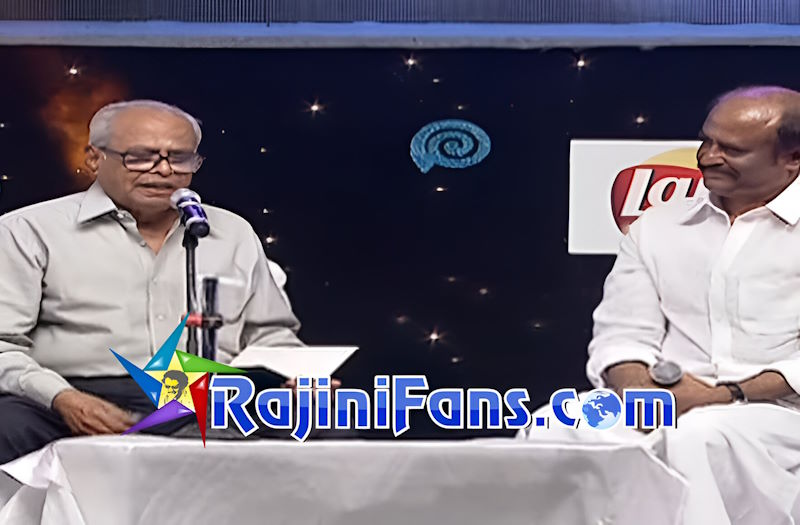 K Balachander Rajinikanth conversation 2010