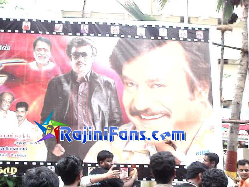 Fans' Celebration for Sivaji Movie 50th day at Albert Theater, Chennai