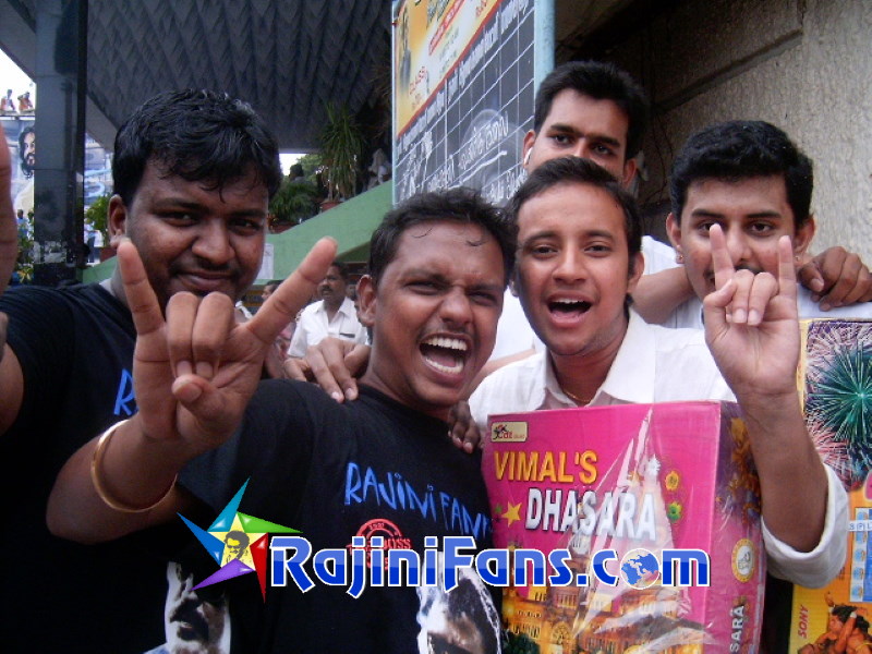 Fans' Celebration for Sivaji Movie 50th day at Albert Theater, Chennai