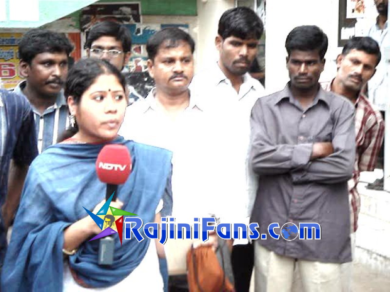 Fans' Celebration for Sivaji Movie 50th day at Albert Theater, Chennai