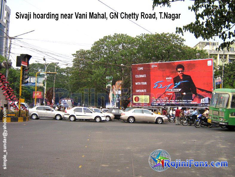 Sivaji Hoardings in Chennai