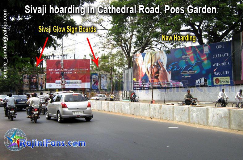 Sivaji Hoardings in Chennai