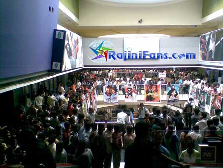 Other States in India : Sivaji The Boss Movie FDFS Celebrations