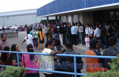 USA : Sivaji The Boss FDFS Celebrations