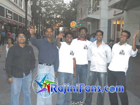 USA : Sivaji The Boss FDFS Celebrations