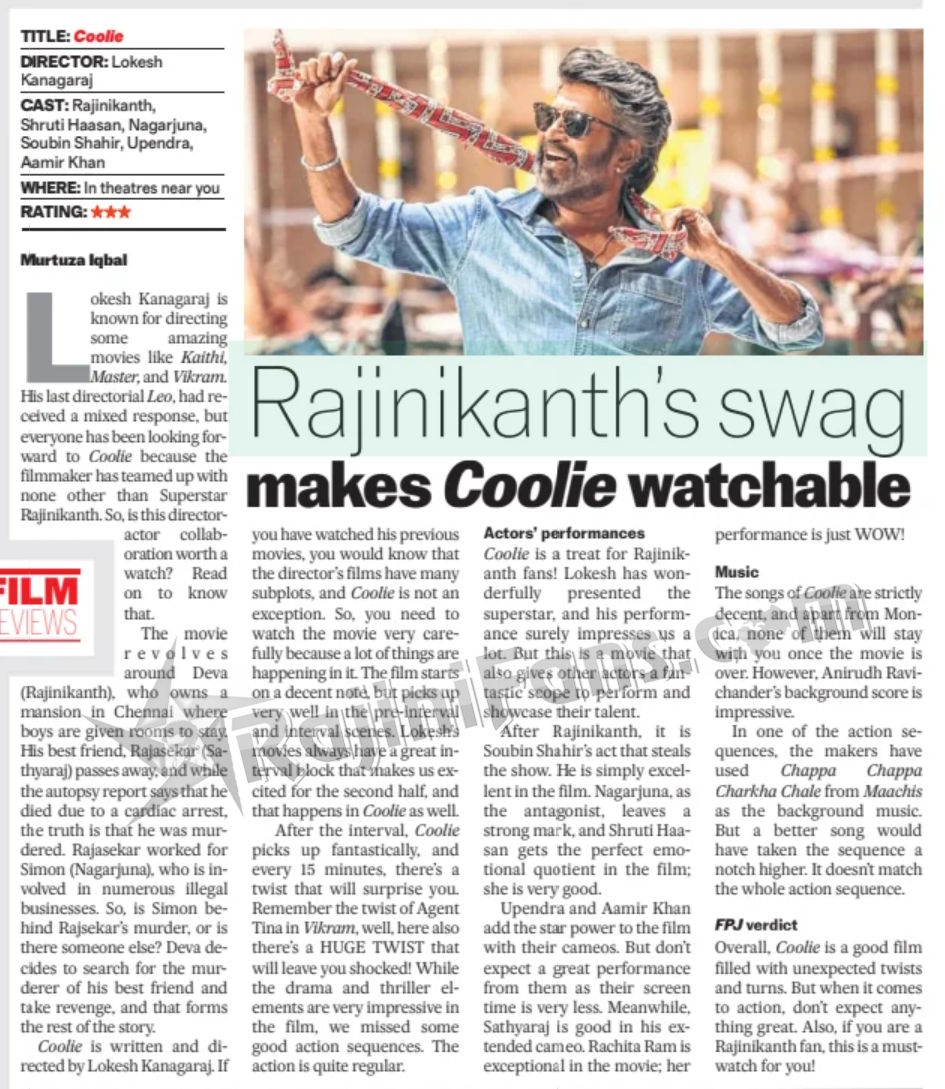 Rajinikanth coolie2