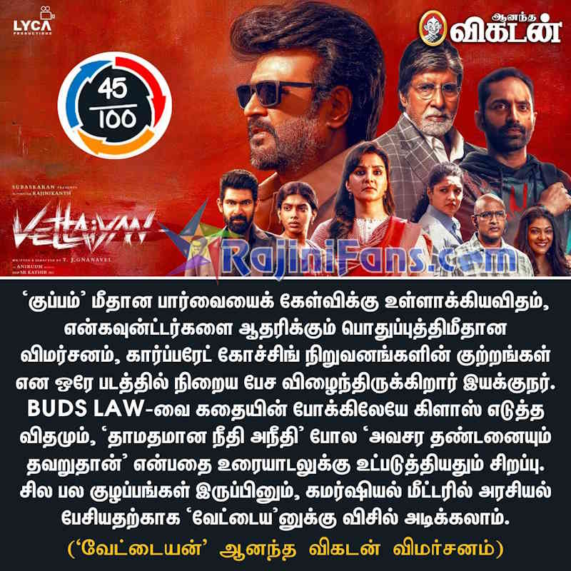 Rajinikanth vettaiyan 1